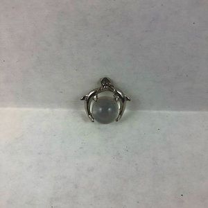 Double Dolphin Necklace Pendant